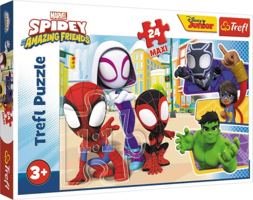 TREFL Puzzle Maxi 24 Elementy Marvel Spidey I Przyjaciele - Puzzle ...