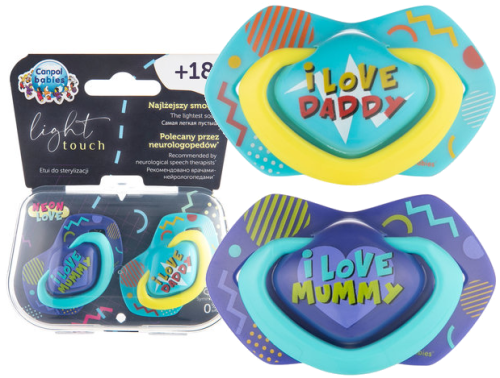 CANPOL BABIES SMOCZEK SYMETRYCZNY NEON LOVE +18m