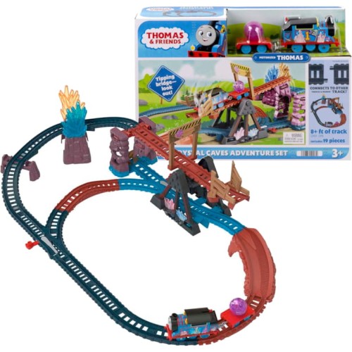 Mattel Tomek i Przyjaciele Mega Zestaw Kryształowa Jaskinia Tor Pociąg