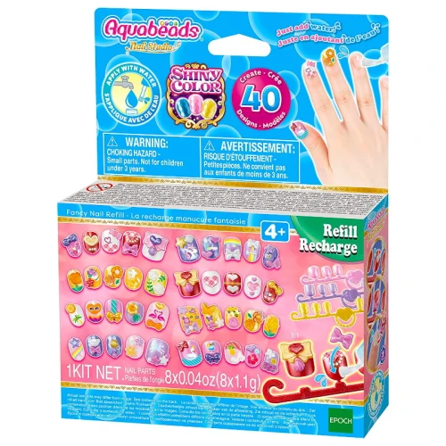 Aquabeads Koraliki Studio Paznokci Zestaw Uzupełniający 4+
