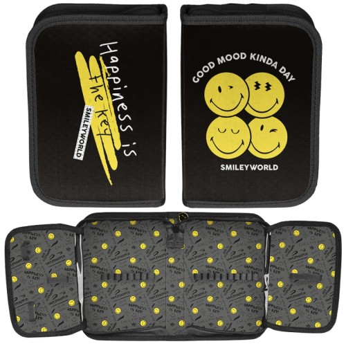 Paso Piórnik Jednokomorowy Bez Wyposażenia Z Klapkami Smiley World Good Mood Kinda Day