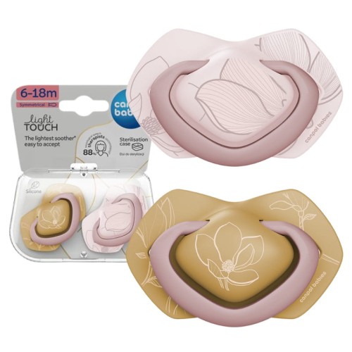 Canpol Babies Smoczek Silikonowy Symetryczny Light Touch 6-18m
