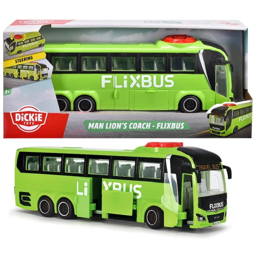 Dickie Toys Flixbus Autobus Turystyczny Autokar Zielony 