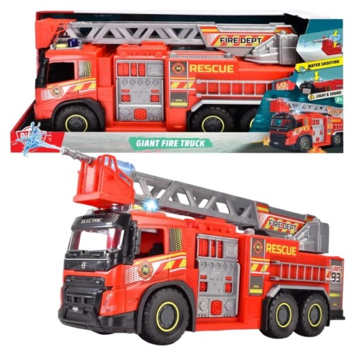Dickie Toys SOS Wóz Strażacki Volvo Duży Pojazd Interaktywny 57 Cm