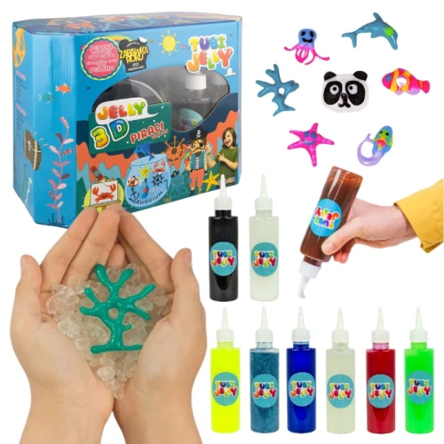 Tuban Tubi Jelly 8 Kolorów + Akwarium Zestaw Piraci 3D