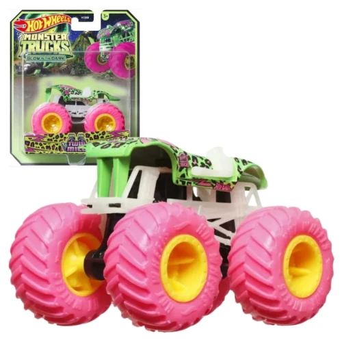 Hot Wheels Monster Trucks Glow In The Dark Twin Mill Pojazd Autko Świecący W Ciemności