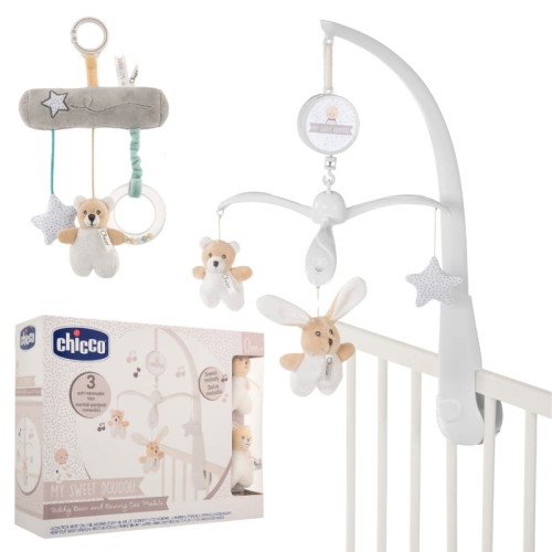 OUTLET! Chicco My Sweet Doudou Karuzela Do Łóżeczka Miś I Króliczek 