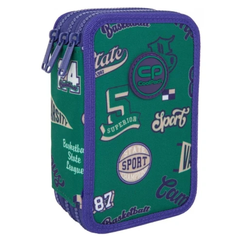 Coolpack Jumper 3 Piórnik Z Wyposażeniem Trzykomorowy American Retro