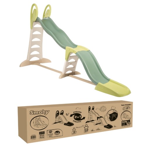 Smoby Life Duża Zjeżdżalnia Megagliss 2w1 360 cm Dwuczęściowa