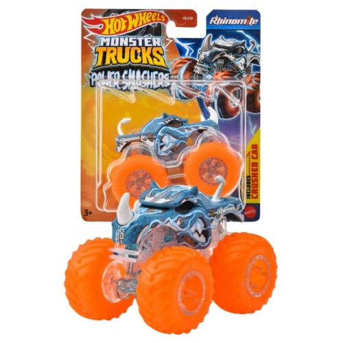 Hot Wheels Monster Truck Power Smashers Pojazd 1:64 Rhinomite 3+