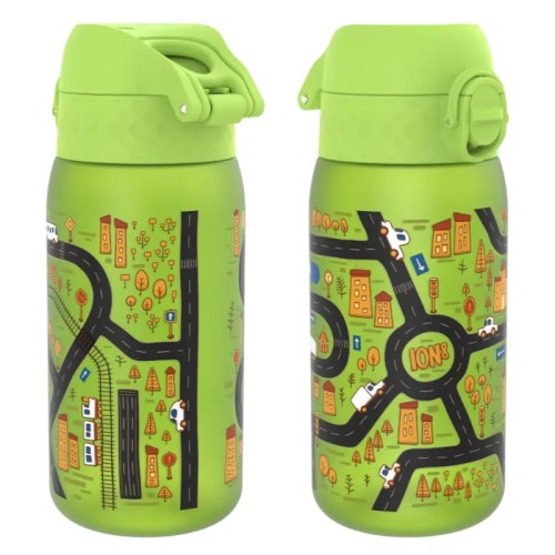 Ion8 Butelka Na Wodę Bidon Recyclon 350ml Zielony Samochody Autka Cars