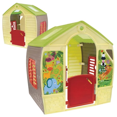 Mochtoys Domek Ogrodowy Dla Dzieci Happy House Dom na Ogród Zwierzątka