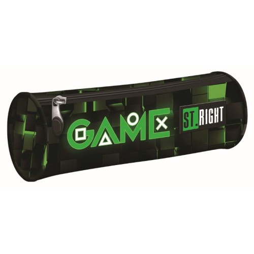St. Right Piórnik Szkolny Tuba Jednokomorowa Etui Na Przybory Szkolne Green Game