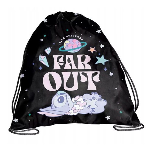 PASO Worek Na Buty Sportowy Gimnastyczny Stitch Far Out