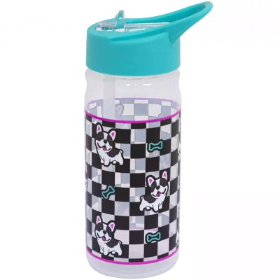 Astra Bidon Aqua Pure Z Rurką Butelka Na Napoje Wodę Szkolna Do Szkoły Bezpieczna Bez BPA 450 ml Cute Puppy