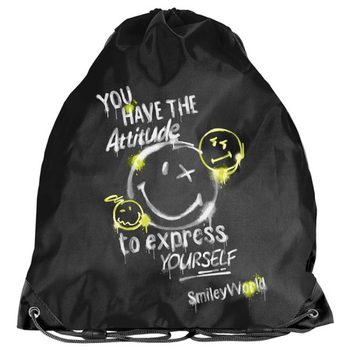 PASO Worek Na Buty Sportowy Gimnastyczny Smiley World Express Yourself