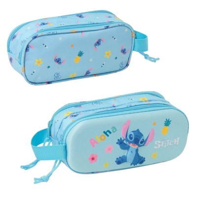 Safta Piórnik Tuba Dwukomorowy Bez Wyposażenia Disney Stitch 3D