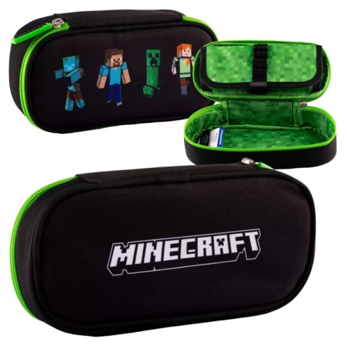 Astra Piórnik Szkolny Saszetka Z Wewnętrzną Klapką Etui Na Przybory Szkolne Minecraft