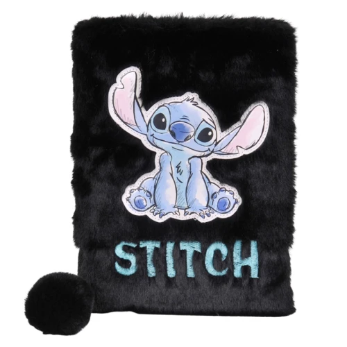 Paso Pluszowy Pamiętnik Z Kłódką Czarny Stitch