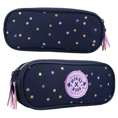 Vadobag Piórnik Etui Tuba Jednokomorowa Bez Wyposażenia Milky Kiss Dotted Delight