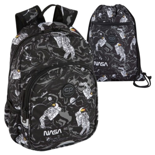  Coolpack Zestaw Przedszkolny Szkolny Plecak Toby Mały Worek Na Buty Obuwie Vert Astronaut