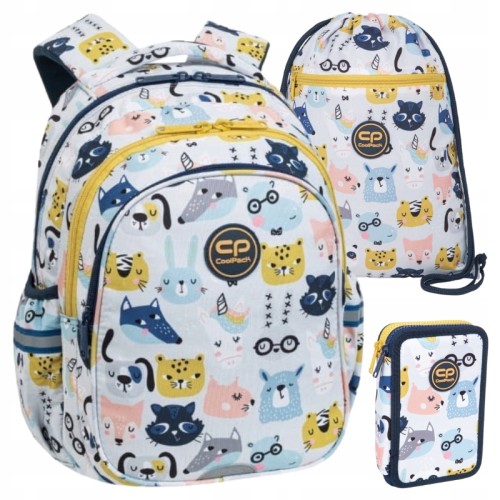 Coolpack Zestaw Plecak Szkolny Jerry Worek Vert Piórnik Dwukomorowy Jumper 2 Z Wyposażeniem Pucci