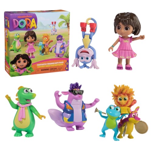 Dora Poznaje Świat - Zestaw Figurek Dora, Boots, Tico, Isa i The Fiesta Trio