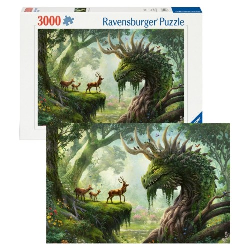 Ravensburger Puzzle Przebudzenie Leśnego Smoka 3000 Elementów 