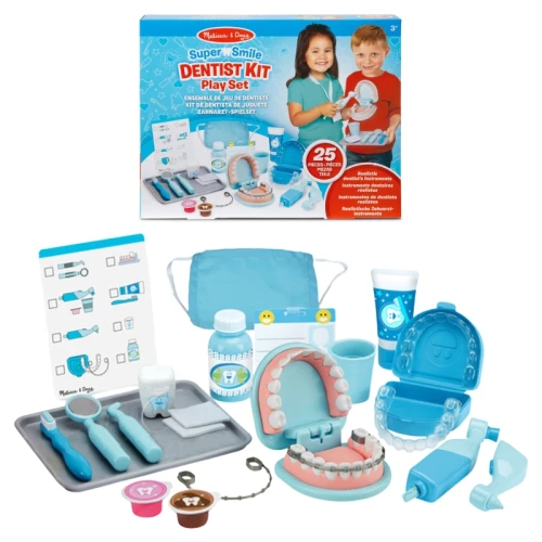 Melissa & Doug Zestaw Dentysta Stomatolog Zabawka Gabinet Dentystyczny 3+
