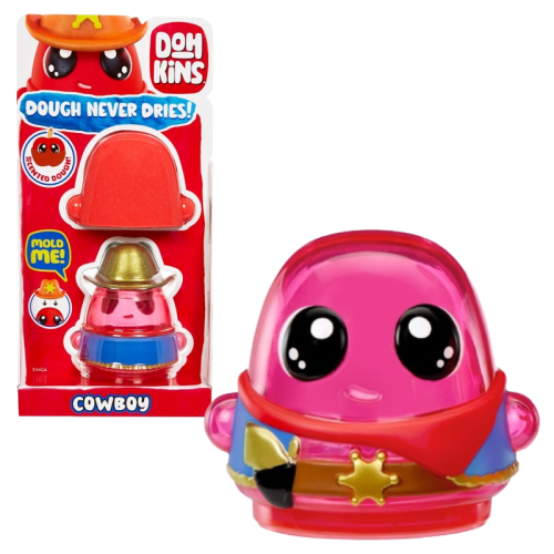 DohKins Single Pack Characters Masa Plastyczna z Figurką Kowboja