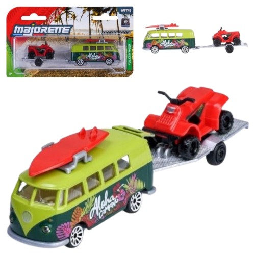 Majorette Pojazd Samochód Kolekcjonerski Volkswagen T1 Z Quadem