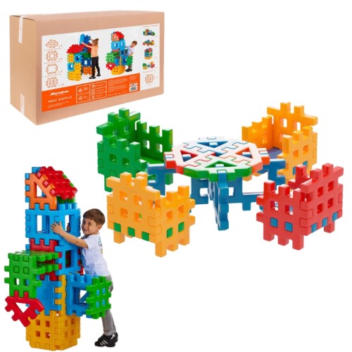 Marioinex Maxi Waffle Zestaw Konstrukcyjny Duże Klocki 32 Elementy 2+