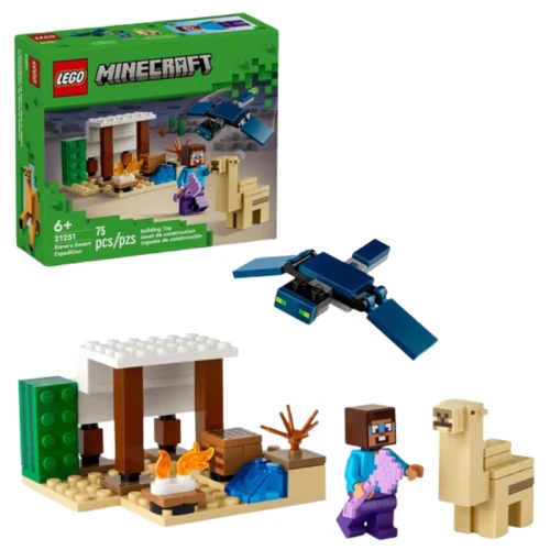 Lego Minecraft Pustynna Wyprawa Steve'a Zestaw 21251 75 El. 6+