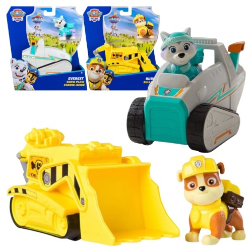 Zestaw Psi Patrol Pojazd Podstawowy + Figurka: Rubble i Everest