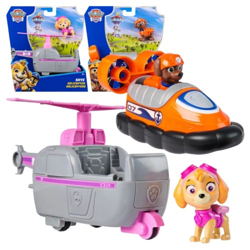 Zestaw Psi Patrol Pojazd Podstawowy + Figurka: Skye i Zuma