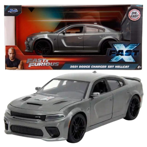 Jada Fast & Furious Szybcy I Wściekli Auto Pojazd Dodge Charger SRT Hellcat 2021 Model 1:24