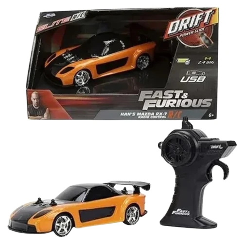 Jada Fast & Furious Szybcy I Wściekli Auto Pojazd Zdalnie Sterowany RC Drift Mazda RX-7 2009 Model 1:24