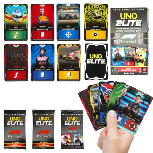 UNO Elite Gra Karciana Formuła 1 Zestaw Startowy JLV42