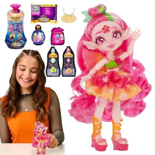 Magic Mixies Lalka Wróżka Laleczka Kolekcjonerska Pixlings Z Miksturą Faye 5+