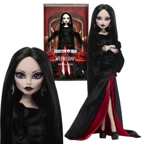 Monster High x Wednesday Lalka Kolekcjonerska Morticia Addams