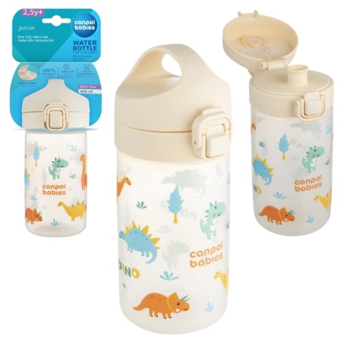 Canpol Babies Bidon Na Wodę Dla Dzieci 400ml Junior Beżowy