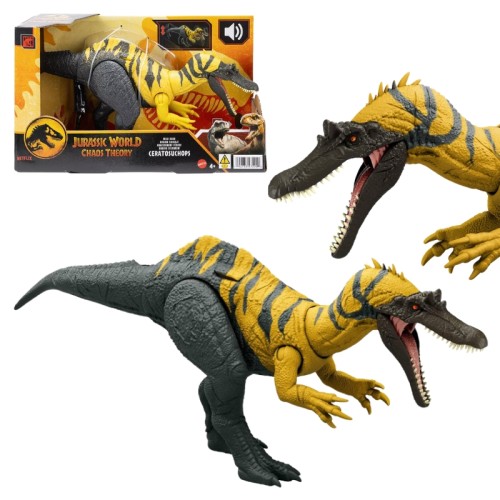 Jurassic World Dinozaur Groźny Ryk Figurka Interaktywna Dźwięk Ruchoma Ceratosuchops
