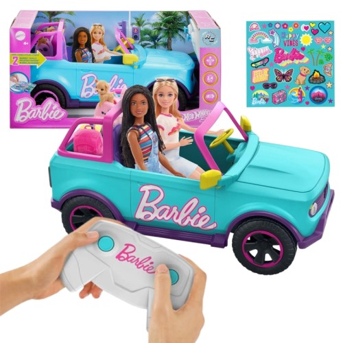 Barbie Hot Wheels RC Suv Autko Zdalnie Sterowane Zestaw Dla Lalek