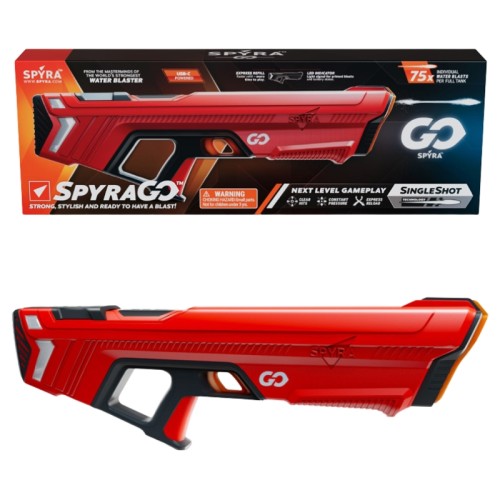 SpyraGo Pistolet Na Wodę Elektryczny Karabin Wodny Do Bitew Wodnych Czerwony