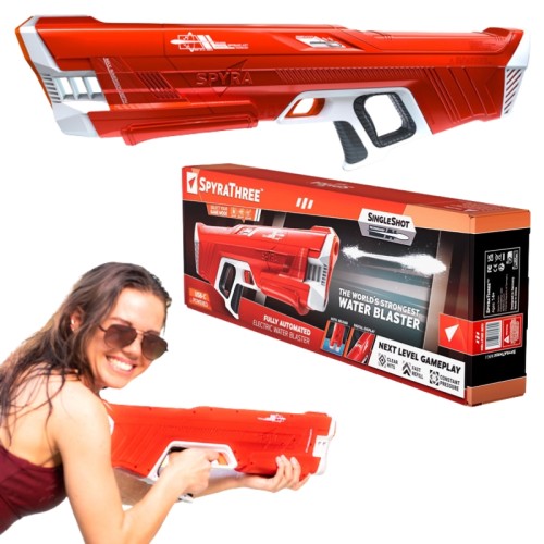 Spyra Three Pistolet Na Wodę Elektryczny Automatyczny Karabin Wodny Do Bitew Wodnych Czerwony