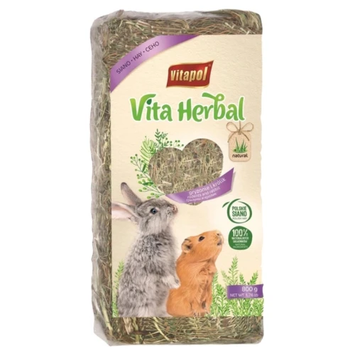 Vitapol Siano Łąkowe Pokarm Ściółka Dla Królika Gryzoni Zwierząt 800g