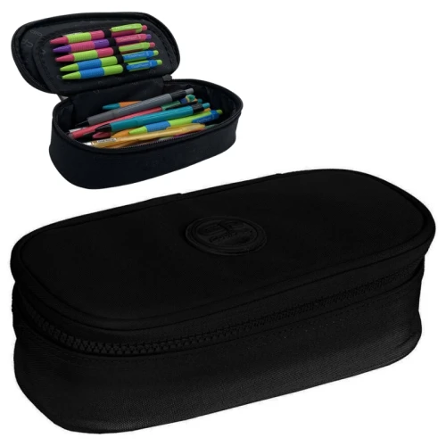 Coolpack Campus Piórnik Jednokomorowy Z Klapką Bez Wyposażenia Black
