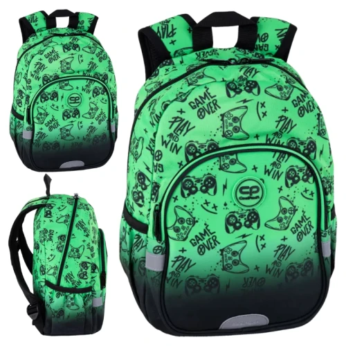 CoolPack Toby Mały Plecak Szkolny Game Over Green Gradient 