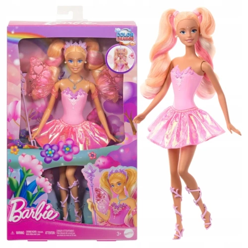 OUTLET! Barbie Lalka Wróżka Zmiana Koloru 3+