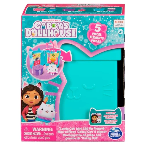 OUTLET! Spin Master Koci Domek Gabi Modne Klipsy Turkusowy Mini Box Z Figurką Łakotek